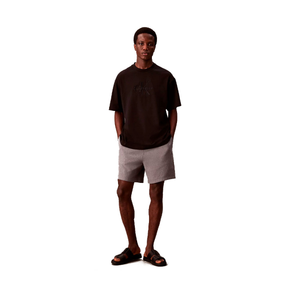 Calvin Klein Pantalons Gris - Short de survtement en molleton de coton - XXL - Ref 59 €