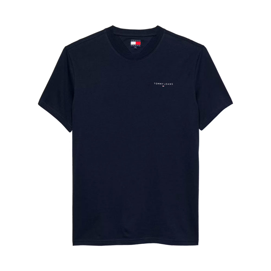slim-t-shirt-with-linear-logo slim-t-shirt-with-linear-logo