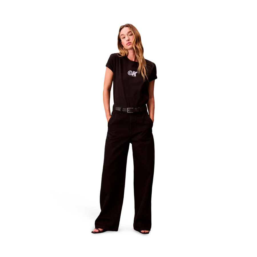 camiseta-slim-de-punto-con-logo-ck camiseta-slim-de-punto-con-logo-ck