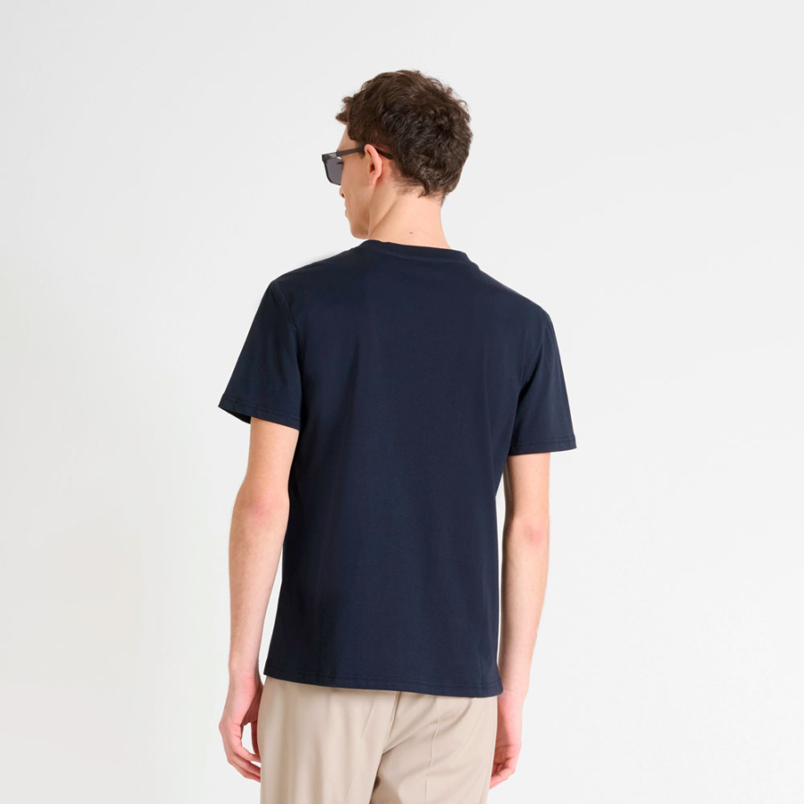 t-shirt-con-logo-tinta-unita-vestibilita-regolare t-shirt-con-logo-tinta-unita-vestibilita-regolare