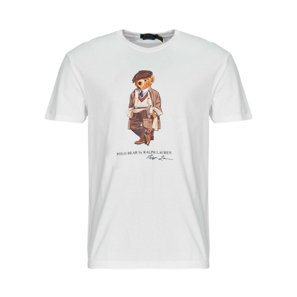 Ralph Lauren T-shirts Blanc - T-shirt tricot avec Polo Bear - S - Ref 115 €