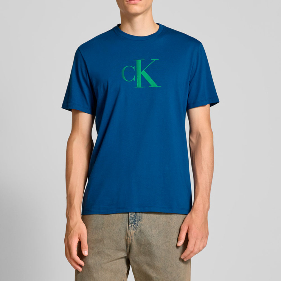 t-shirt-classica-con-monogramma-centrale t-shirt-classica-con-monogramma-centrale