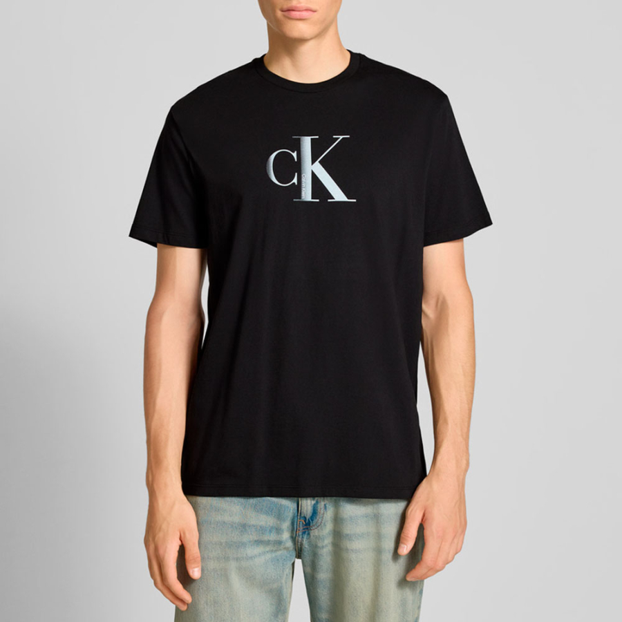 t-shirt-classica-con-monogramma-centrale t-shirt-classica-con-monogramma-centrale