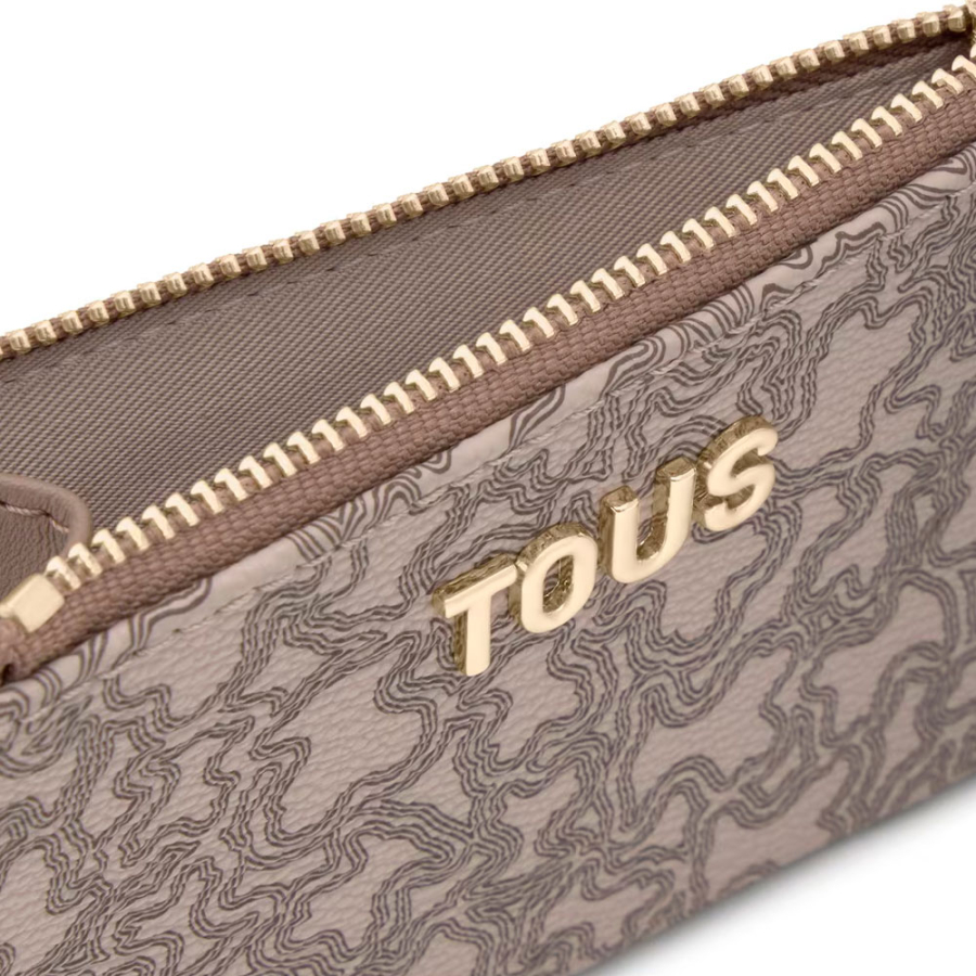 kaos-mini-lines-taupe-card-holder-wallet kaos-mini-lines-taupe-card-holder-wallet