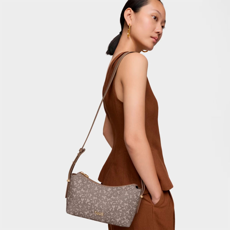 kaos-mini-lines-medium-taupe-shoulder-bag kaos-mini-lines-medium-taupe-shoulder-bag