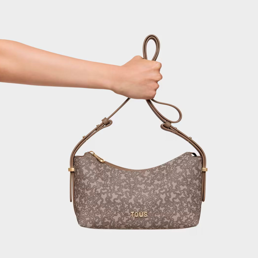 mittelgrosse-schultertasche-kaos-mini-lines-in-taupe mittelgrosse-schultertasche-kaos-mini-lines-in-taupe