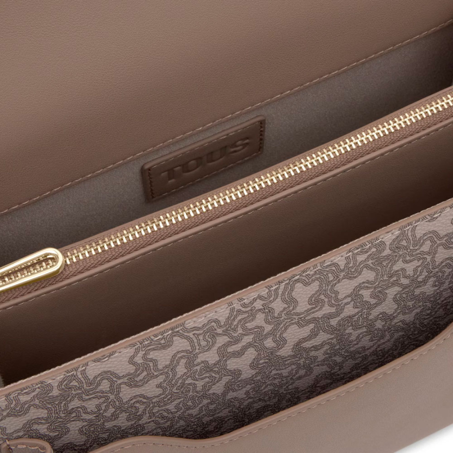 bolsa-transversal-audree-kaos-mini-lines-media-taupe bolsa-transversal-audree-kaos-mini-lines-media-taupe