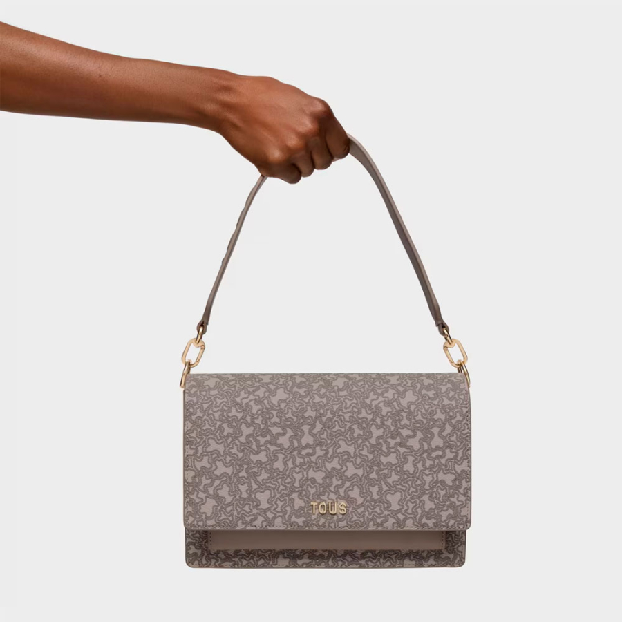 bolsa-transversal-audree-kaos-mini-lines-media-taupe bolsa-transversal-audree-kaos-mini-lines-media-taupe