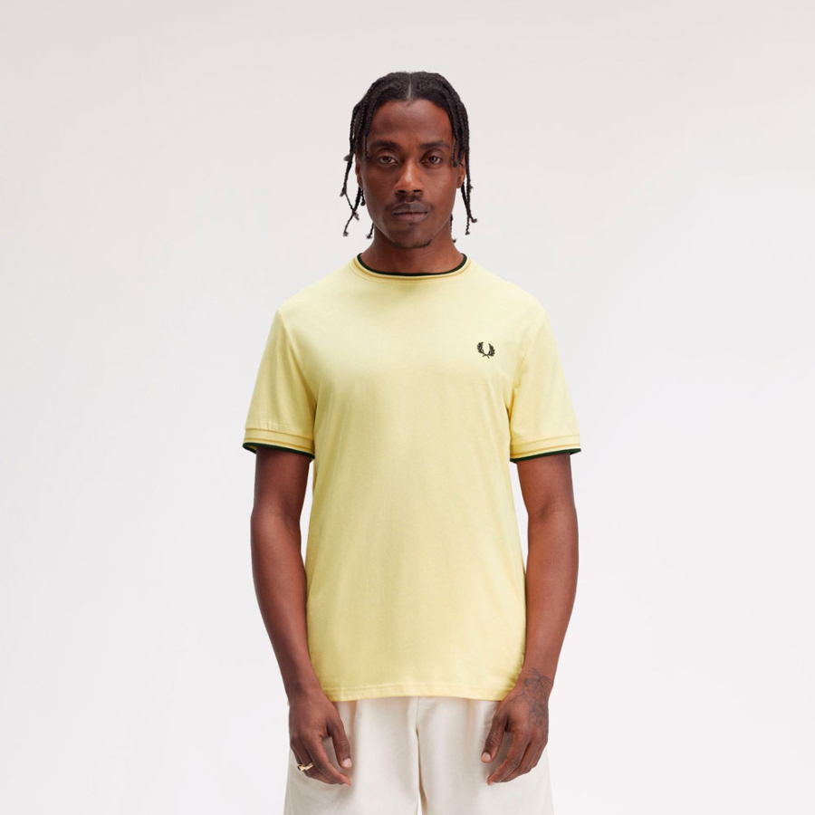 t-shirt-con-finiture-a-due-strisce t-shirt-con-finiture-a-due-strisce