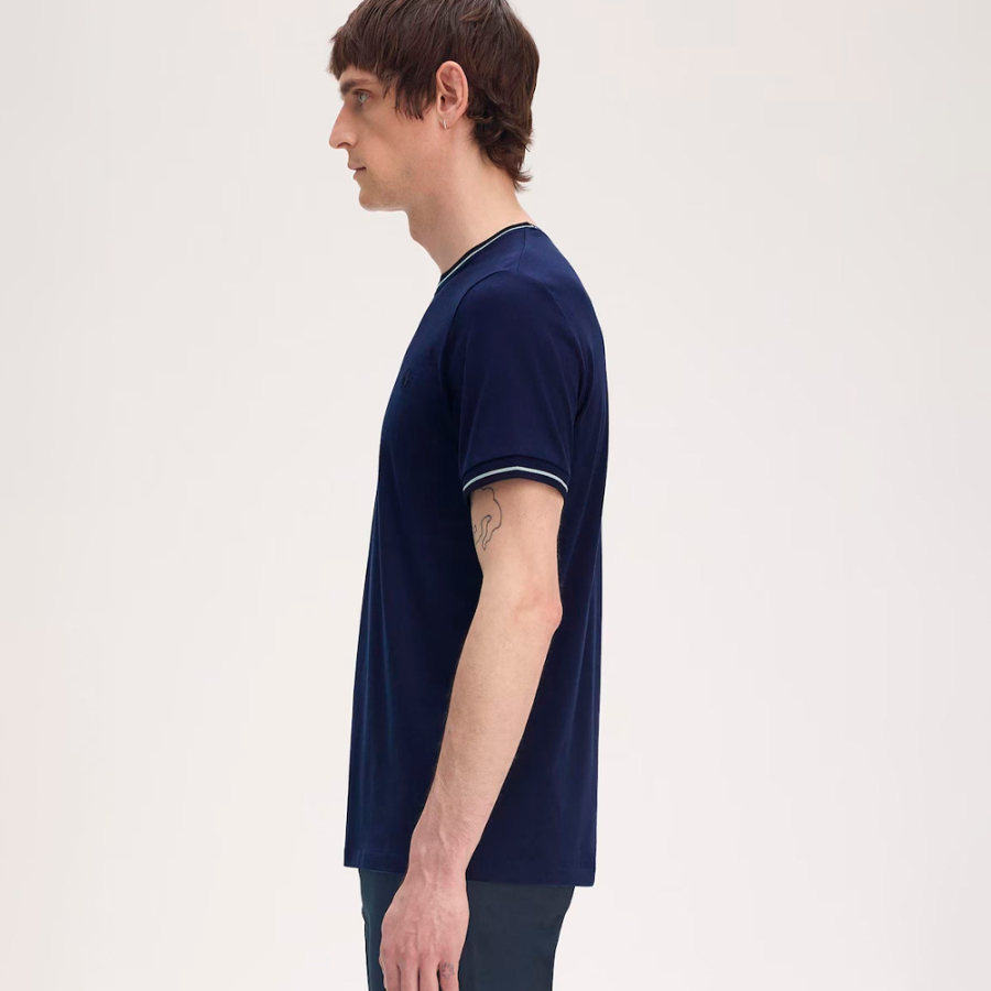 m1588-t-shirt-con-doppia-righe m1588-t-shirt-con-doppia-righe