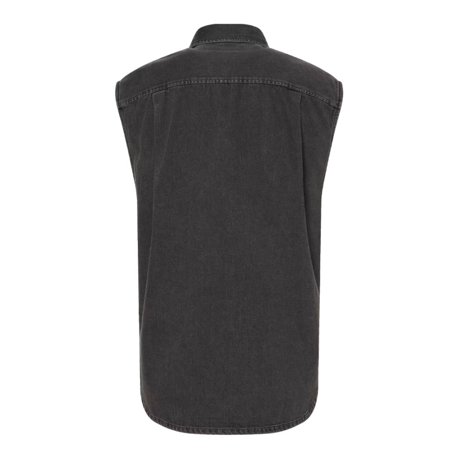 camicia-casual-classica-in-denim-hicks-color-carbone camicia-casual-classica-in-denim-hicks-color-carbone