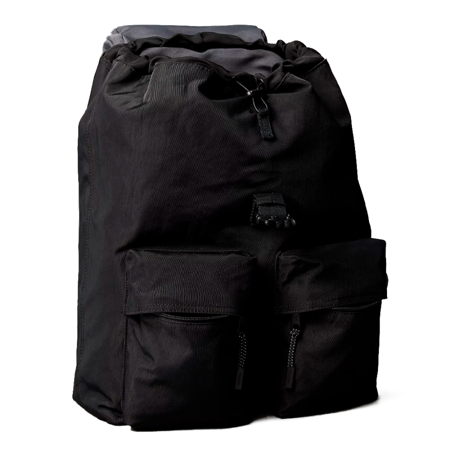 nylon-flap-top-backpack-with-monogram-logo nylon-flap-top-backpack-with-monogram-logo