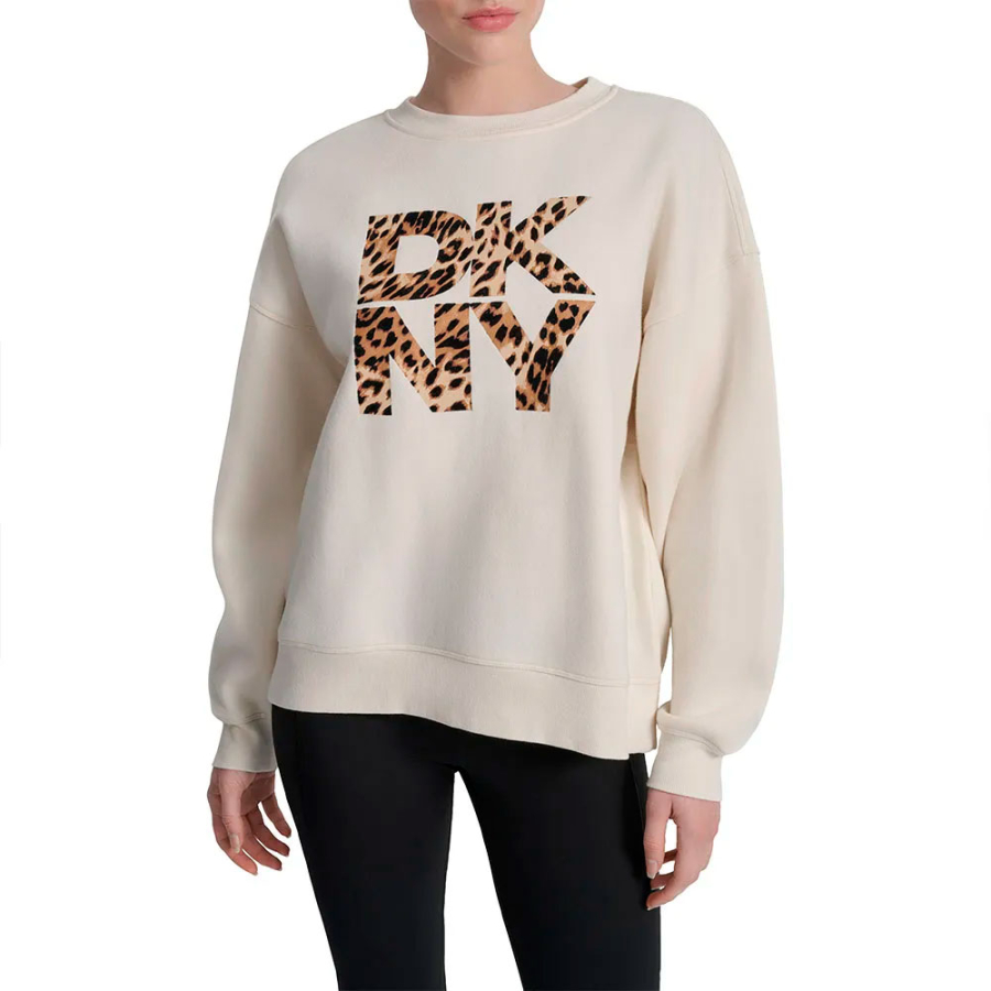 sweat-shirt-imprime-animal-avec-logo