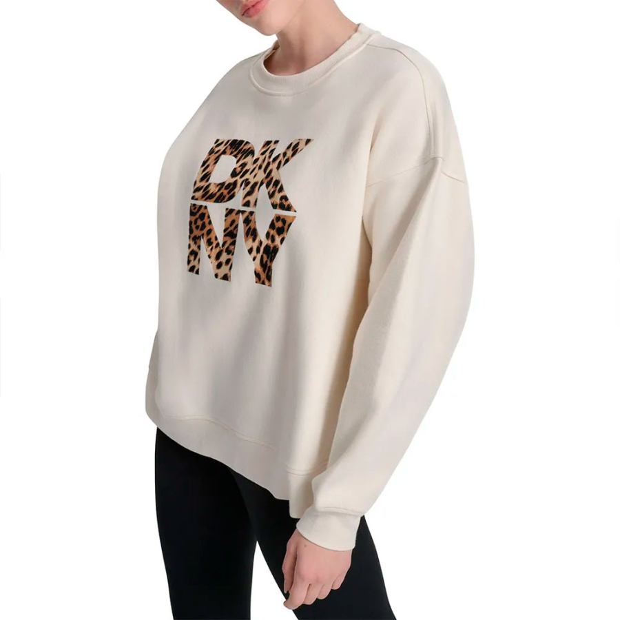 sweat-shirt-imprime-animal-avec-logo