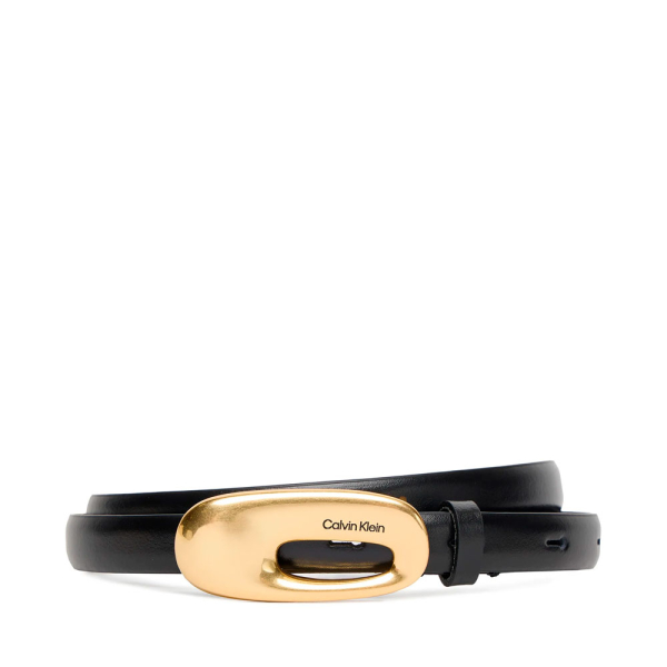 Calvin Klein CEINTURE BOUCLE CHUCNHY ALLONGE - 85 Noir- Ref 42 €