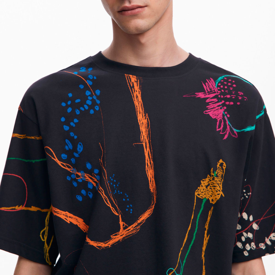 camiseta-manga-curta-com-desenhos camiseta-manga-curta-com-desenhos