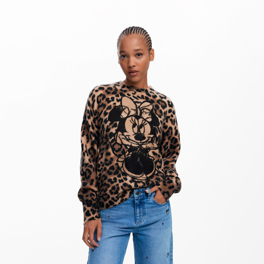 maglione-con-stampa-animalier-di-minnie maglione-con-stampa-animalier-di-minnie