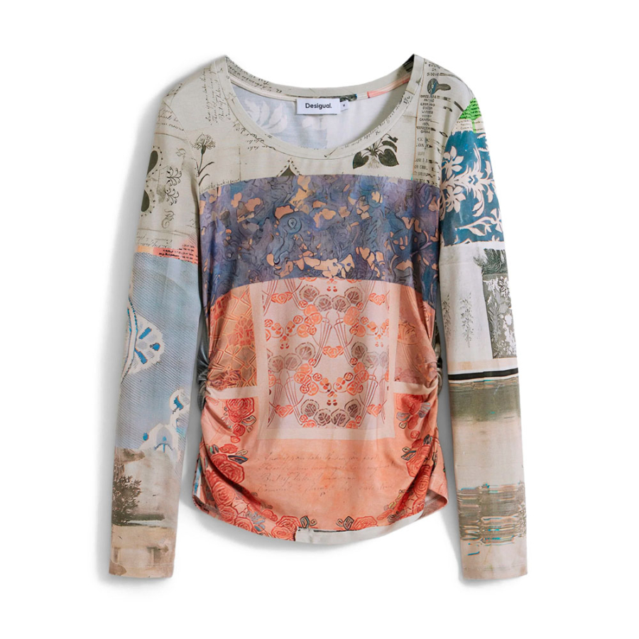 t-shirt-mit-geraffter-collage t-shirt-mit-geraffter-collage