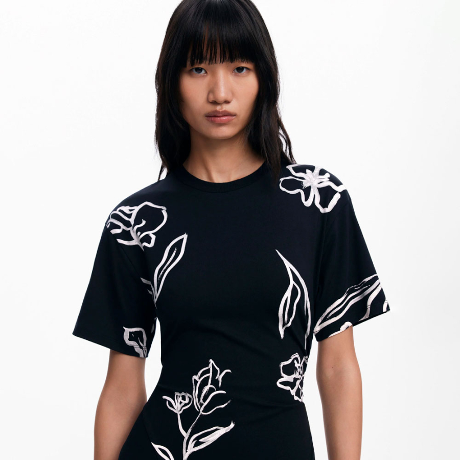 robe-asymetrique-a-lignes-florales robe-asymetrique-a-lignes-florales