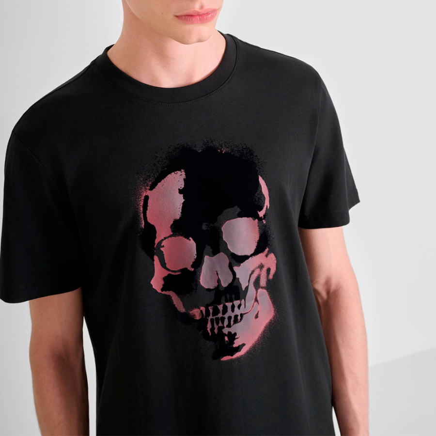 camiseta-de-ajuste-regular-con-estampado-de-calavera