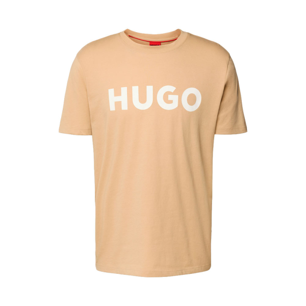Hugo Boss T-shirts Beige - T-shirt en jersey de coton coupe rgulire avec logo imprim - XL - Ref 32 €