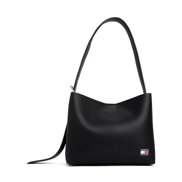Tommy Hilfiger Sac hobo avec badge logo - U Noir- Ref 84 €