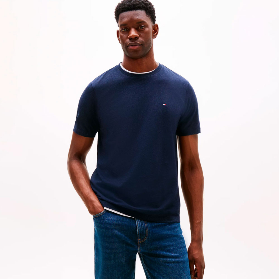 t-shirt-girocollo-con-logo-ricamato