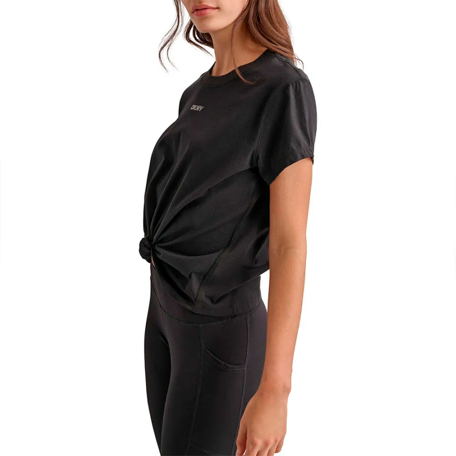 t-shirt-a-maniche-corte-con-nodo-frontale-e-logo-con-mini-borchie
