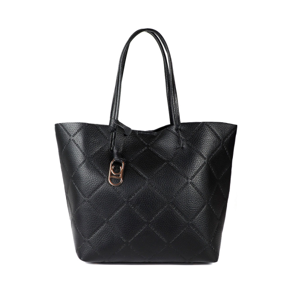 Lola Casademunt Sac cabas monogramm avec logo diamant - U Noir- Ref 107 €