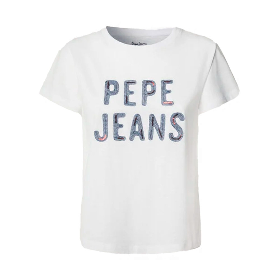 t-shirt-mit-pailletten-logo t-shirt-mit-pailletten-logo