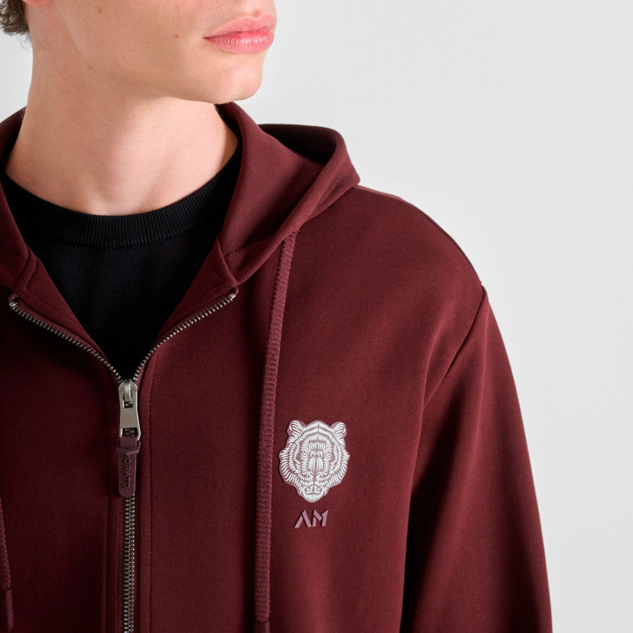 felpa-con-cappuccio-e-cerniera-con-toppa-tigre felpa-con-cappuccio-e-cerniera-con-toppa-tigre