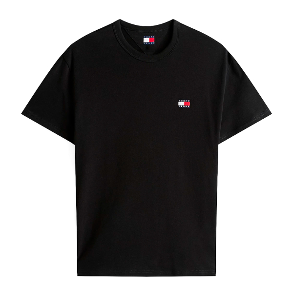 Tommy Hilfiger T-shirts Noir - T-shirt col ras du cou avec patch ton sur ton - M - Ref 28 €