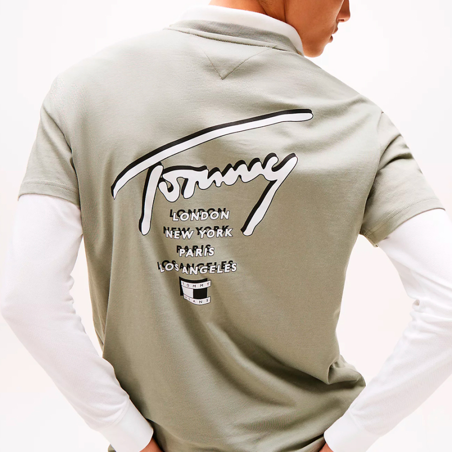 t-shirt-en-tricot-signature-avec-logo-au-dos t-shirt-en-tricot-signature-avec-logo-au-dos