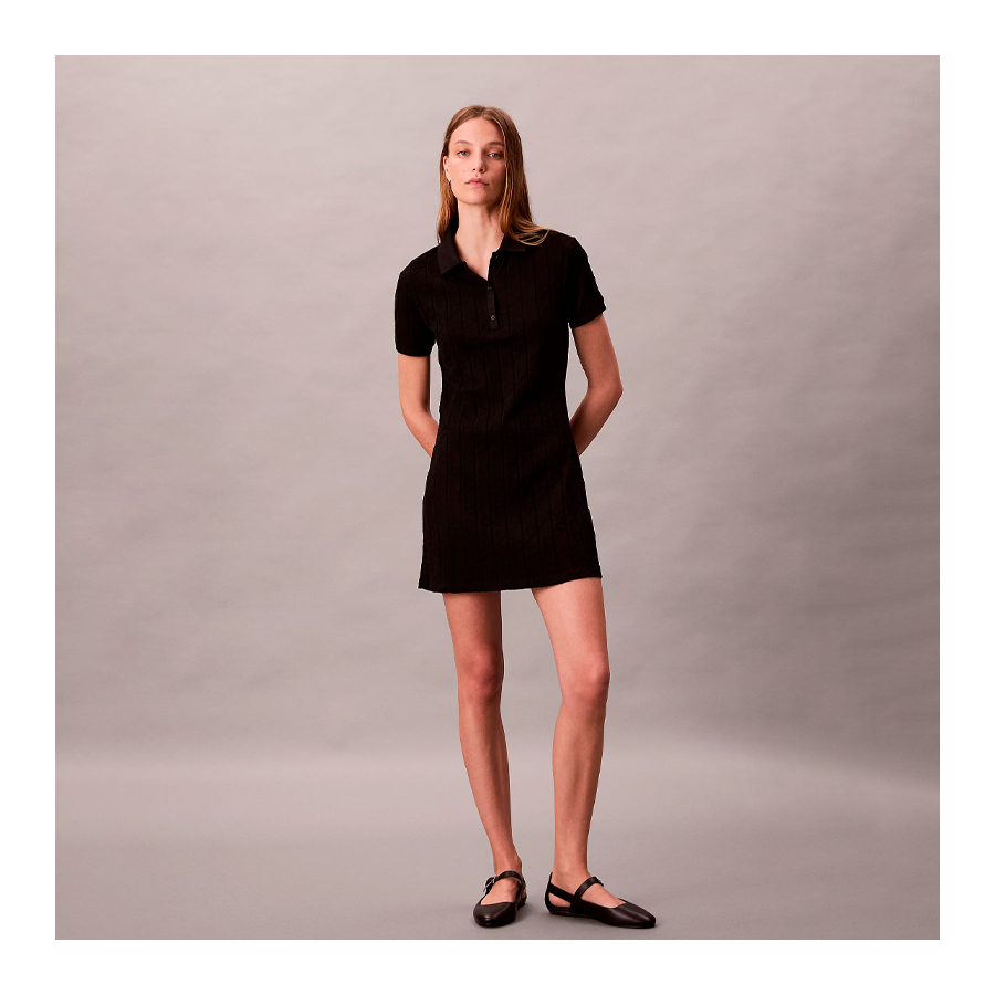 jacquard-polo-dress-with-logo jacquard-polo-dress-with-logo