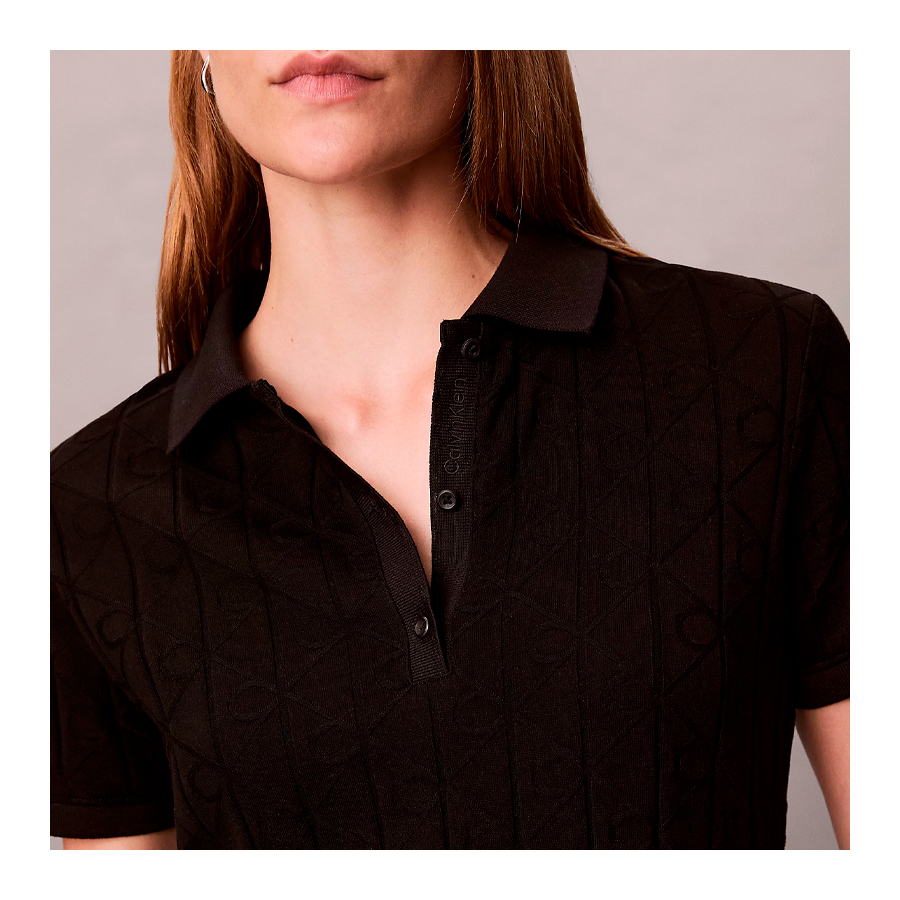 jacquard-polokleid-mit-logo jacquard-polokleid-mit-logo