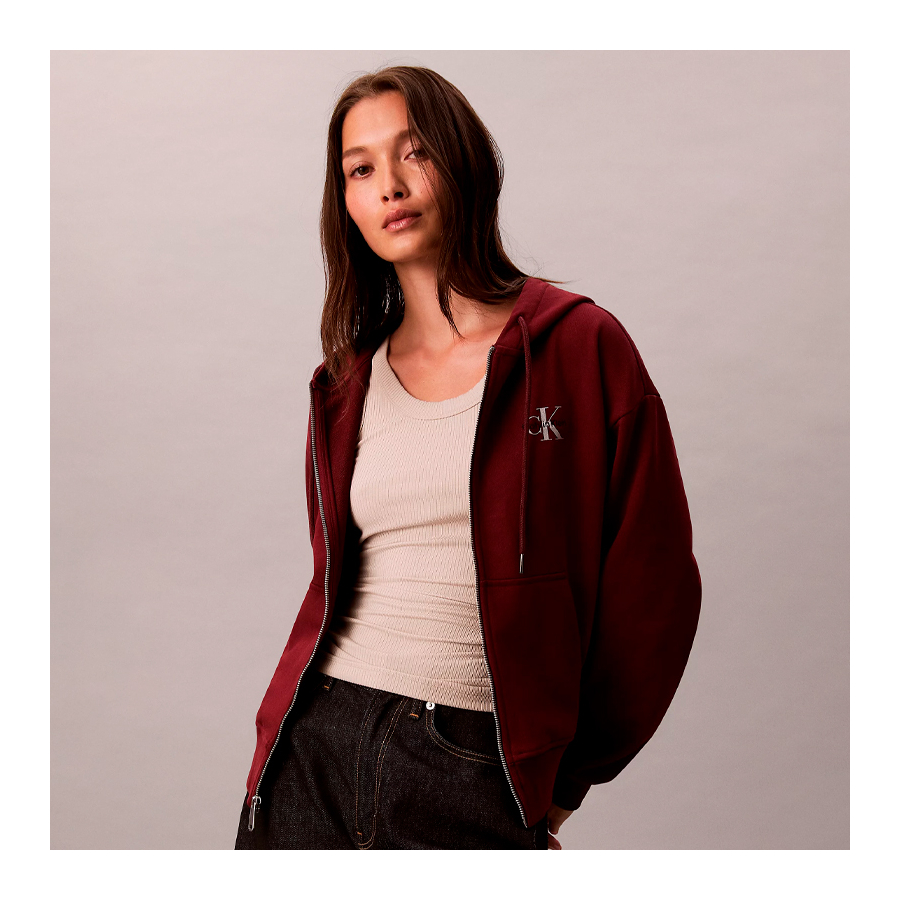 sudadera-con-capucha-y-cremallera-y-monograma sudadera-con-capucha-y-cremallera-y-monograma