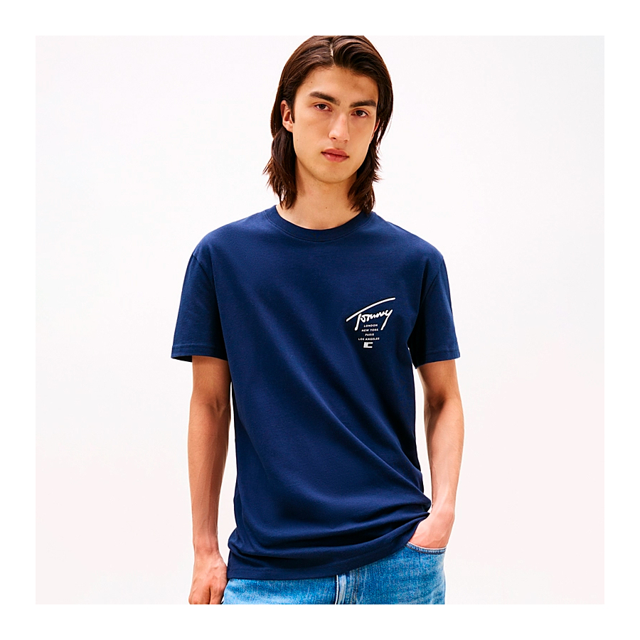 t-shirt-en-tricot-signature-avec-logo-au-dos t-shirt-en-tricot-signature-avec-logo-au-dos