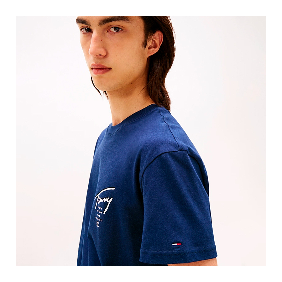 t-shirt-en-tricot-signature-avec-logo-au-dos t-shirt-en-tricot-signature-avec-logo-au-dos