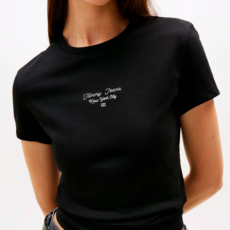 t-shirt-en-maille-slim-fit-avec-logo t-shirt-en-maille-slim-fit-avec-logo