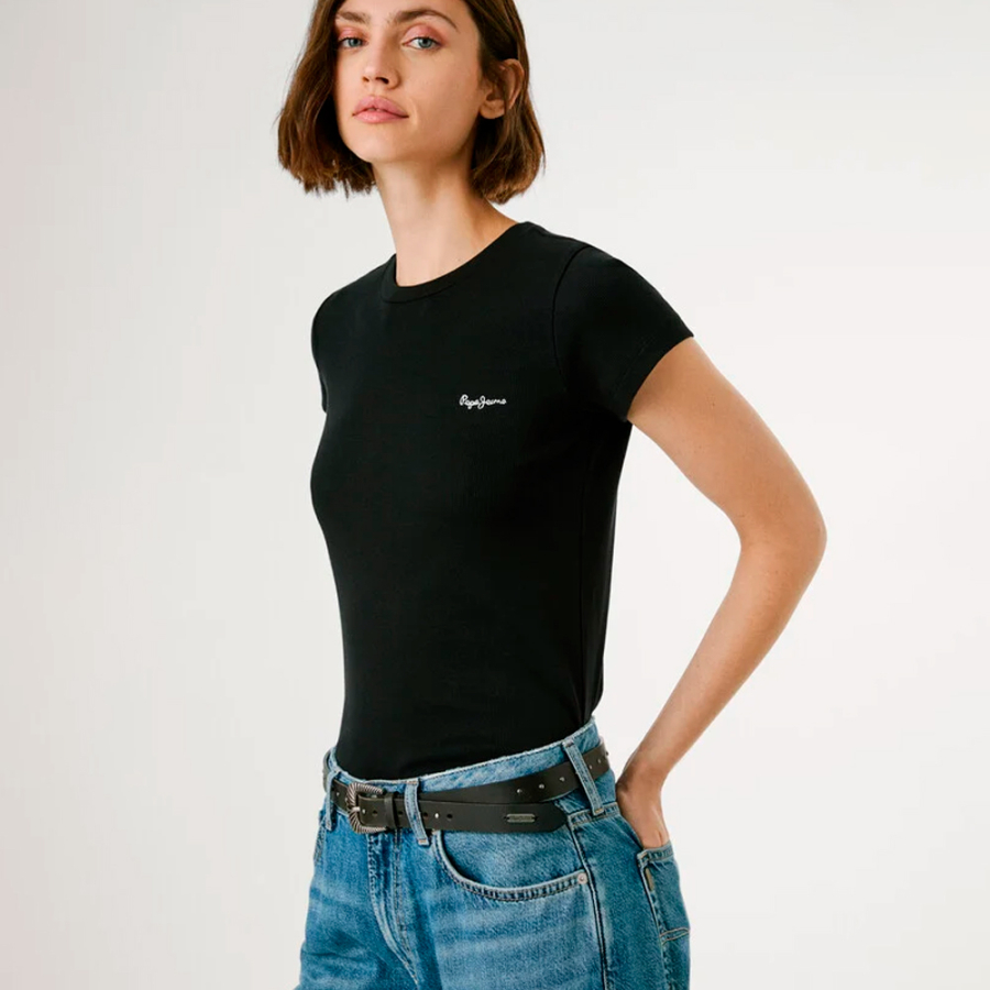 t-shirt-a-costine-con-logo-stampato t-shirt-a-costine-con-logo-stampato