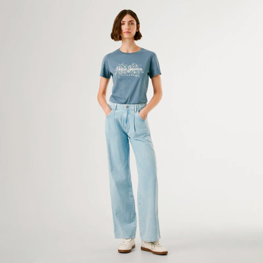 t-shirt-con-logo-stampato-floreale t-shirt-con-logo-stampato-floreale