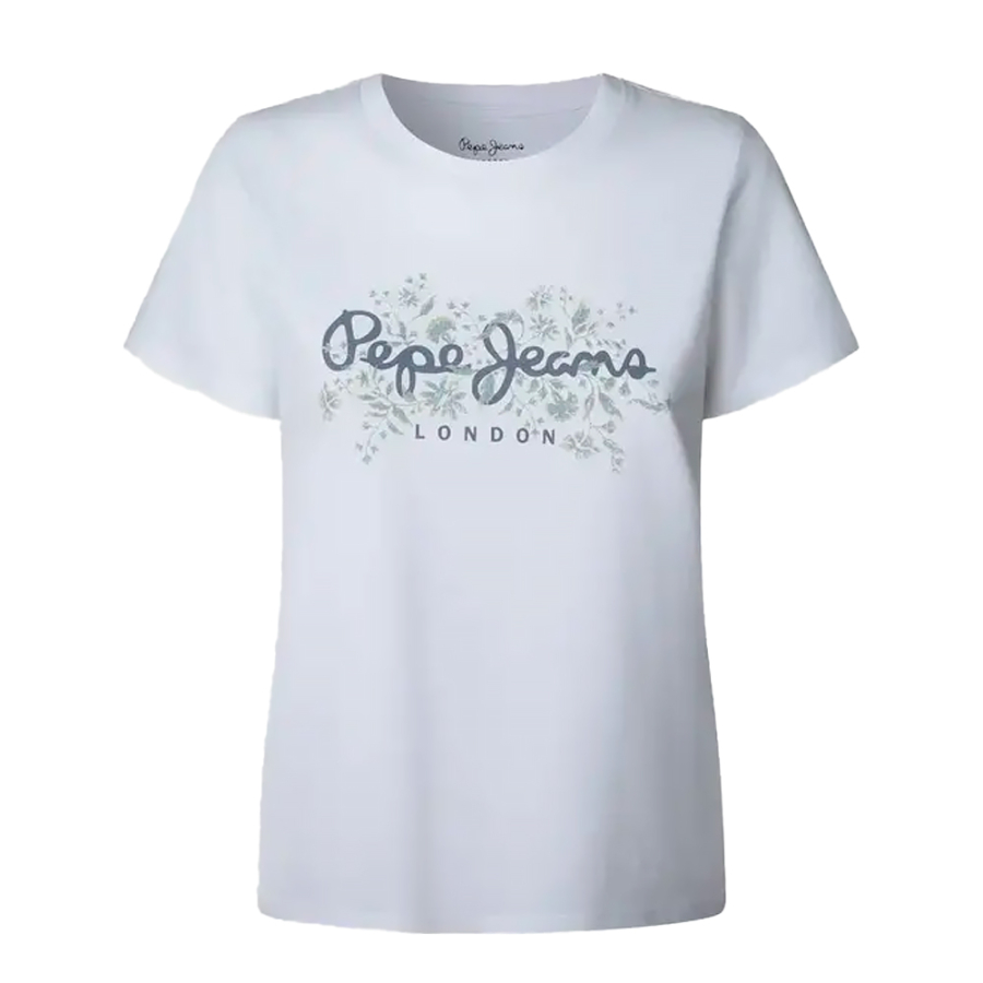 t-shirt-a-logo-imprime-floral t-shirt-a-logo-imprime-floral