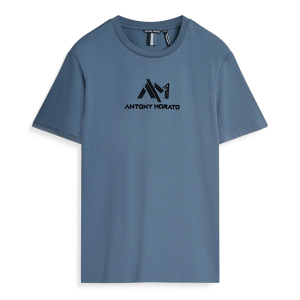 Antony Morato T-shirts Gris - T-SHIRT COUPE RGULIRE AVEC LOGO IMPRIM - M - Ref 39 €