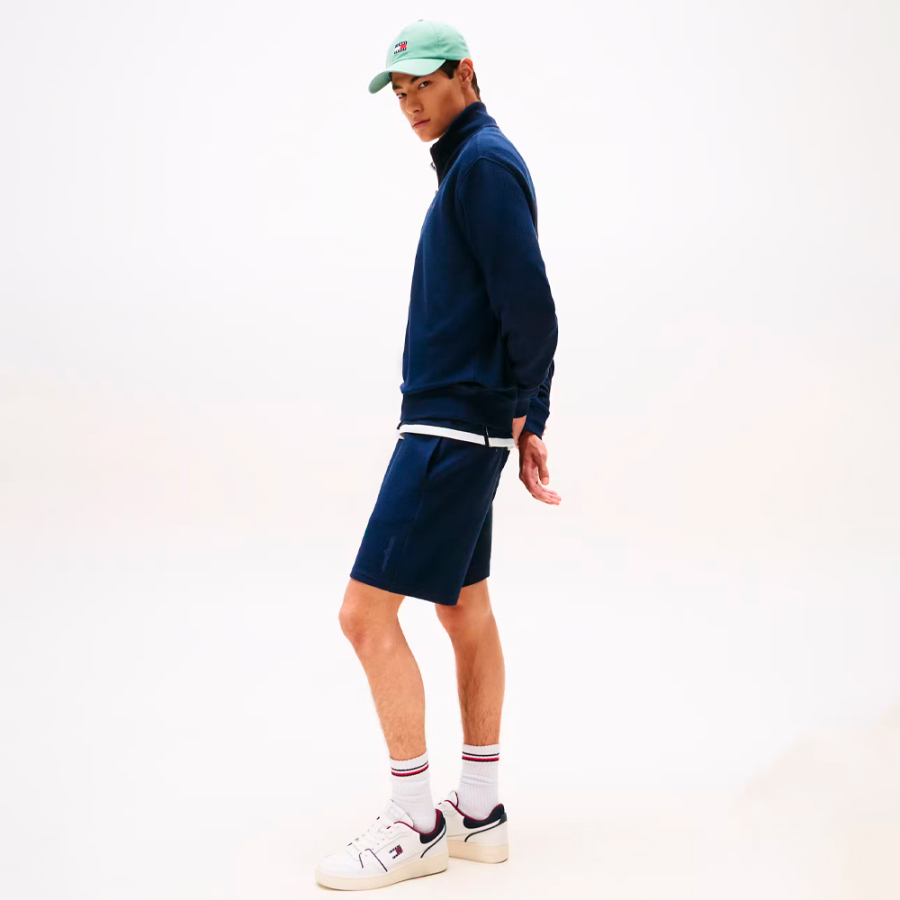 short-de-survetement-en-tricot-gaufre short-de-survetement-en-tricot-gaufre