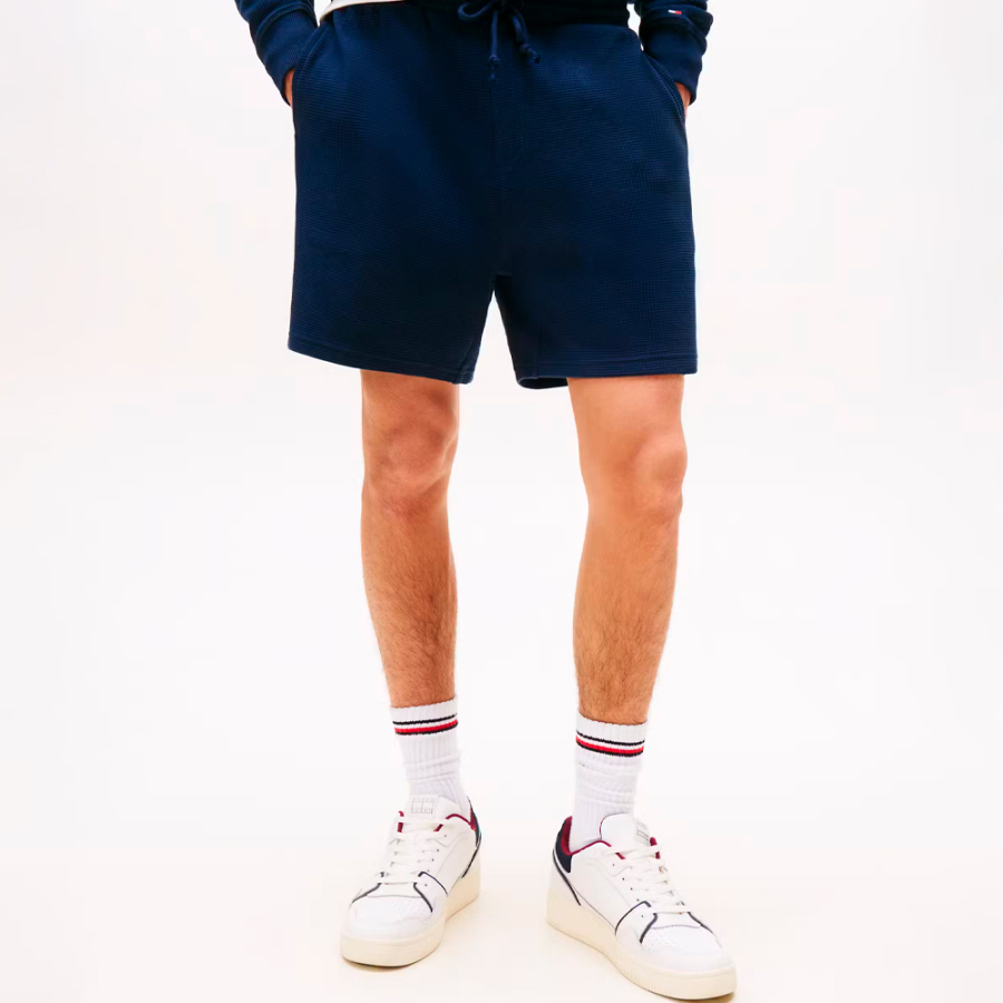 pantalon-corto-de-chandal-con-punto-gofrado pantalon-corto-de-chandal-con-punto-gofrado