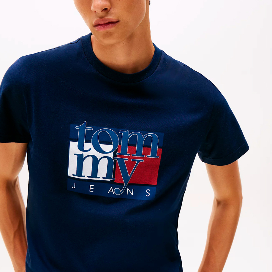 t-shirt-slim-avec-logo-graphique t-shirt-slim-avec-logo-graphique