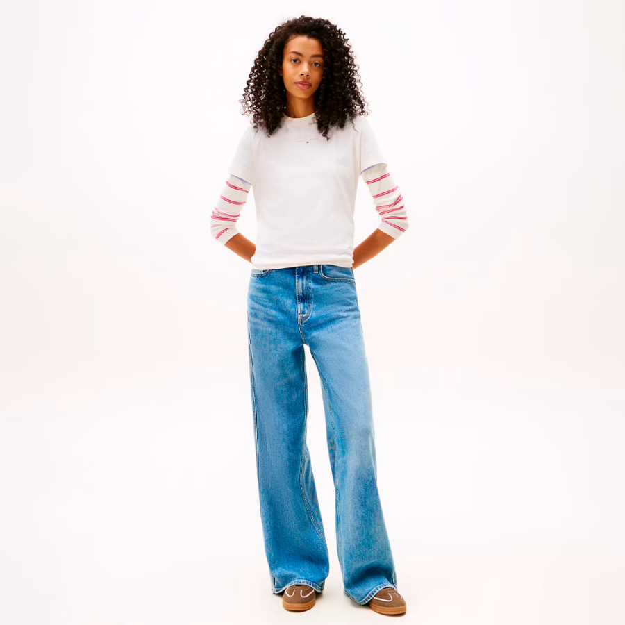 t-shirt-mit-rundhalsausschnitt-und-linearem-logo t-shirt-mit-rundhalsausschnitt-und-linearem-logo