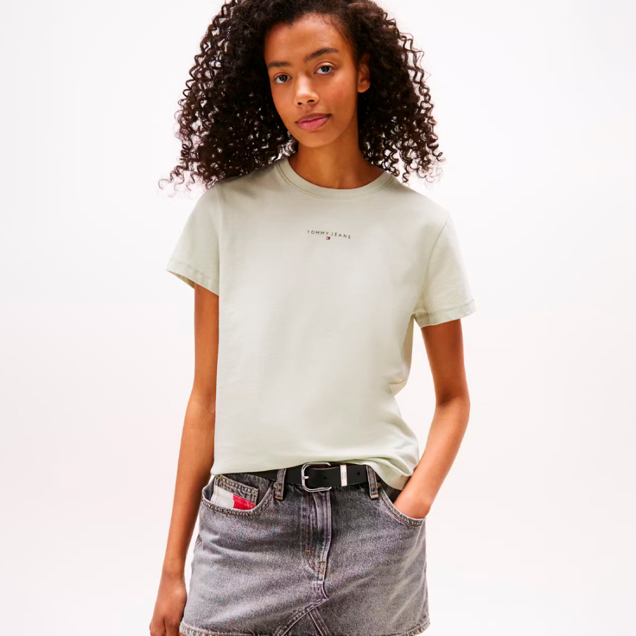 t-shirt-girocollo-con-logo-lineare t-shirt-girocollo-con-logo-lineare