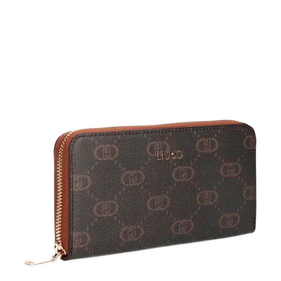 cartera-grande-con-cremallera-alrededor-y-logotipo cartera-grande-con-cremallera-alrededor-y-logotipo