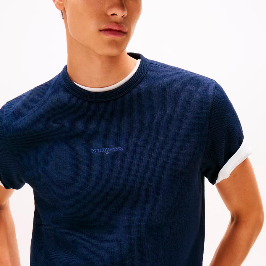 t-shirt-slim-waffle-script t-shirt-slim-waffle-script